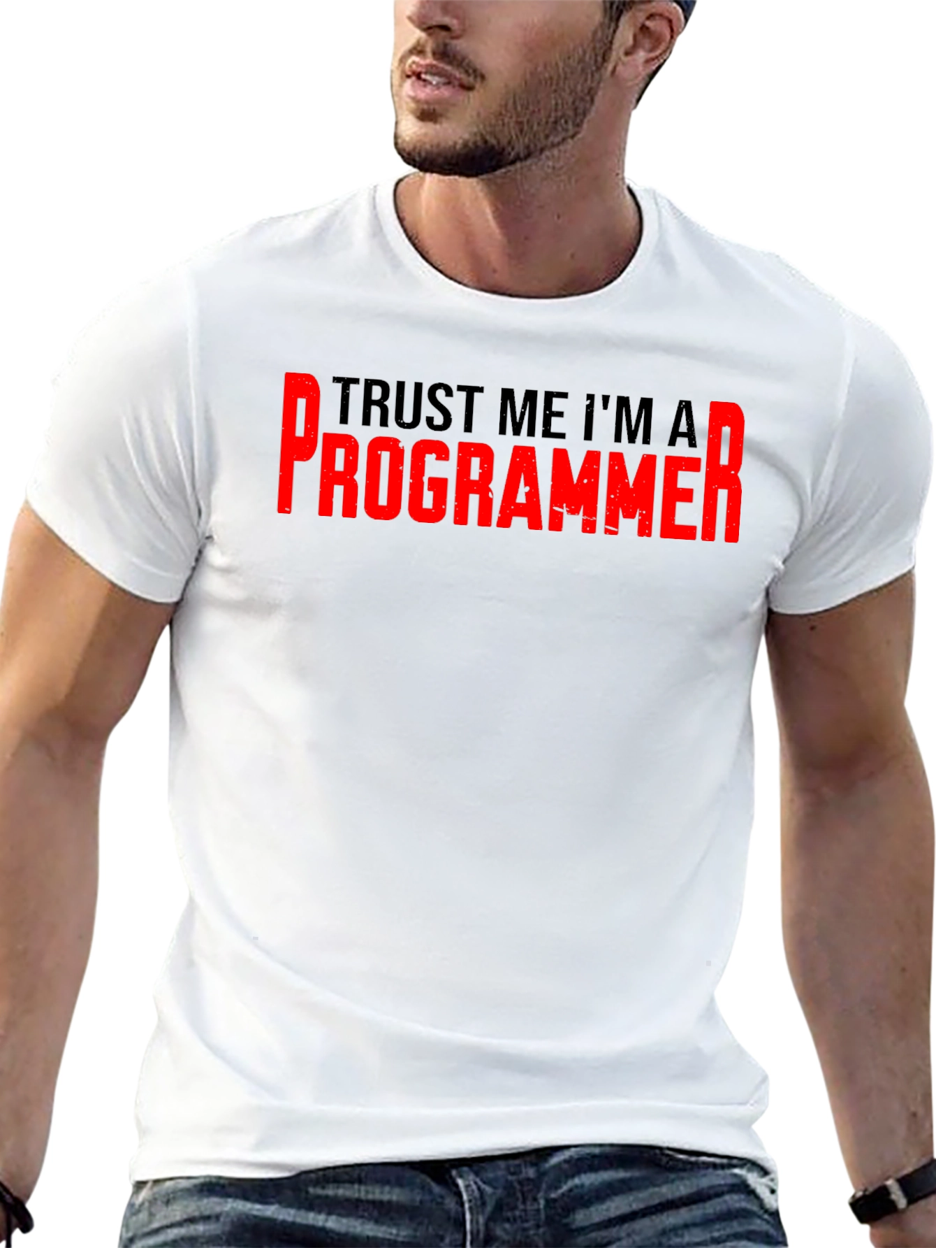 Trust Me Im A Programmer Black T-Shirt
