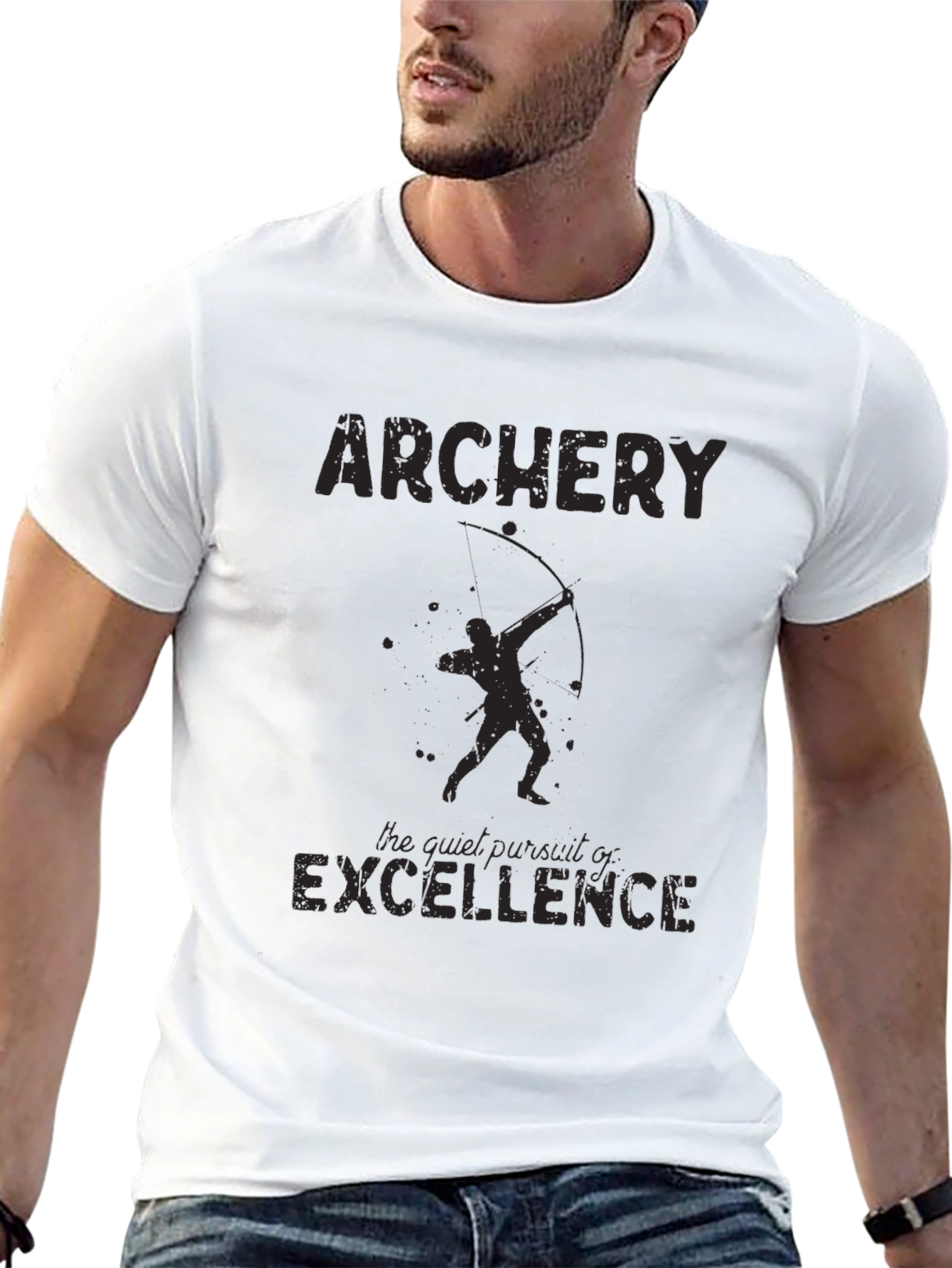 Archery Excellence Black Graphic T-Shirt