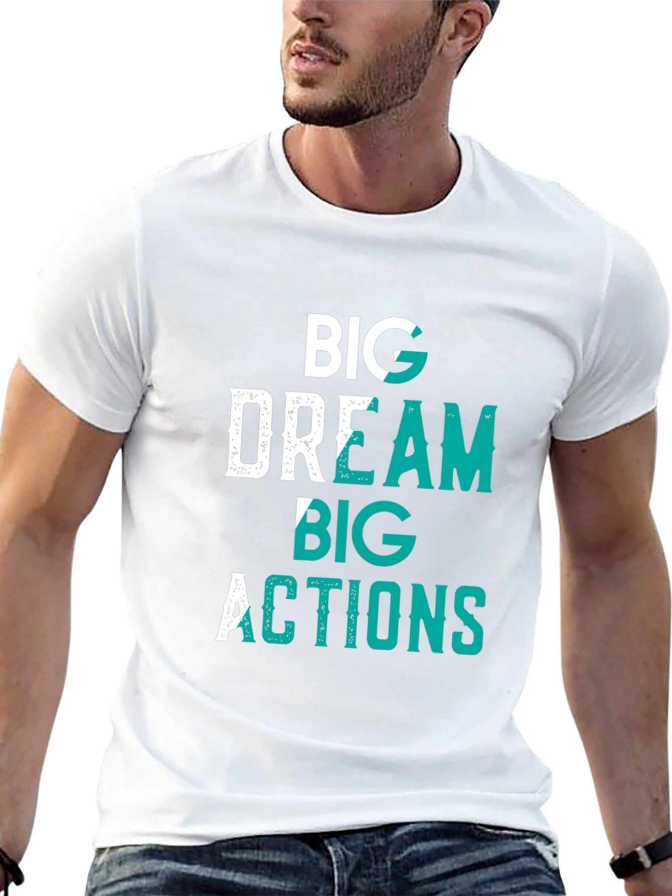 Big Dream Big Actions Graphic Tee - Black