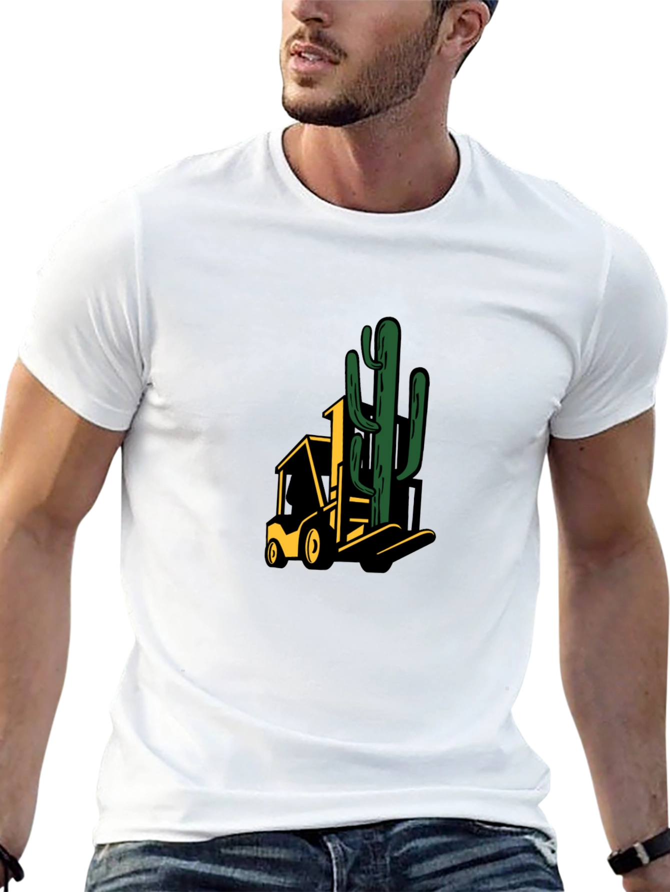 Cactus Forklift Graphic Tee