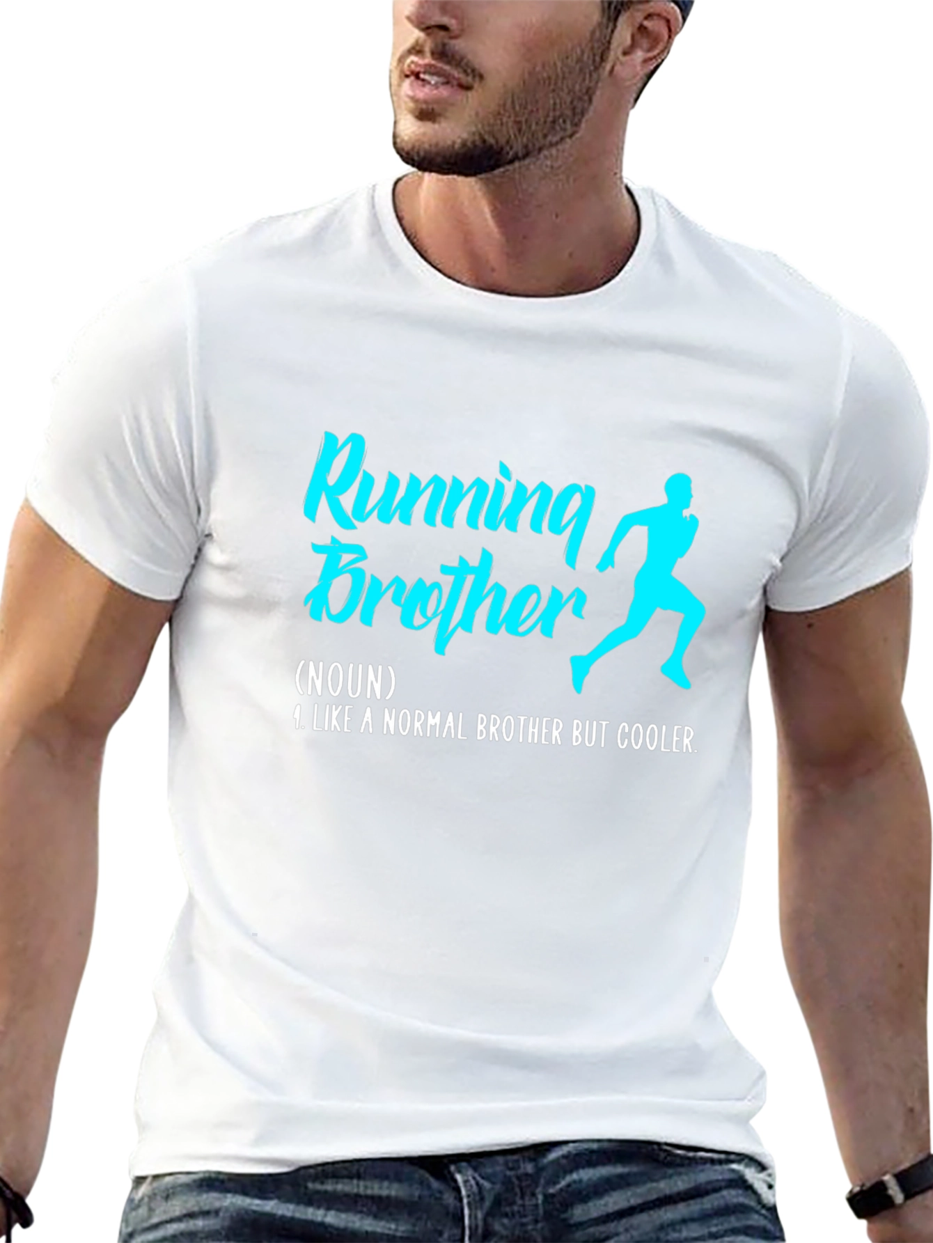 Running Brother Graphic Tee - Cool Brother Gift