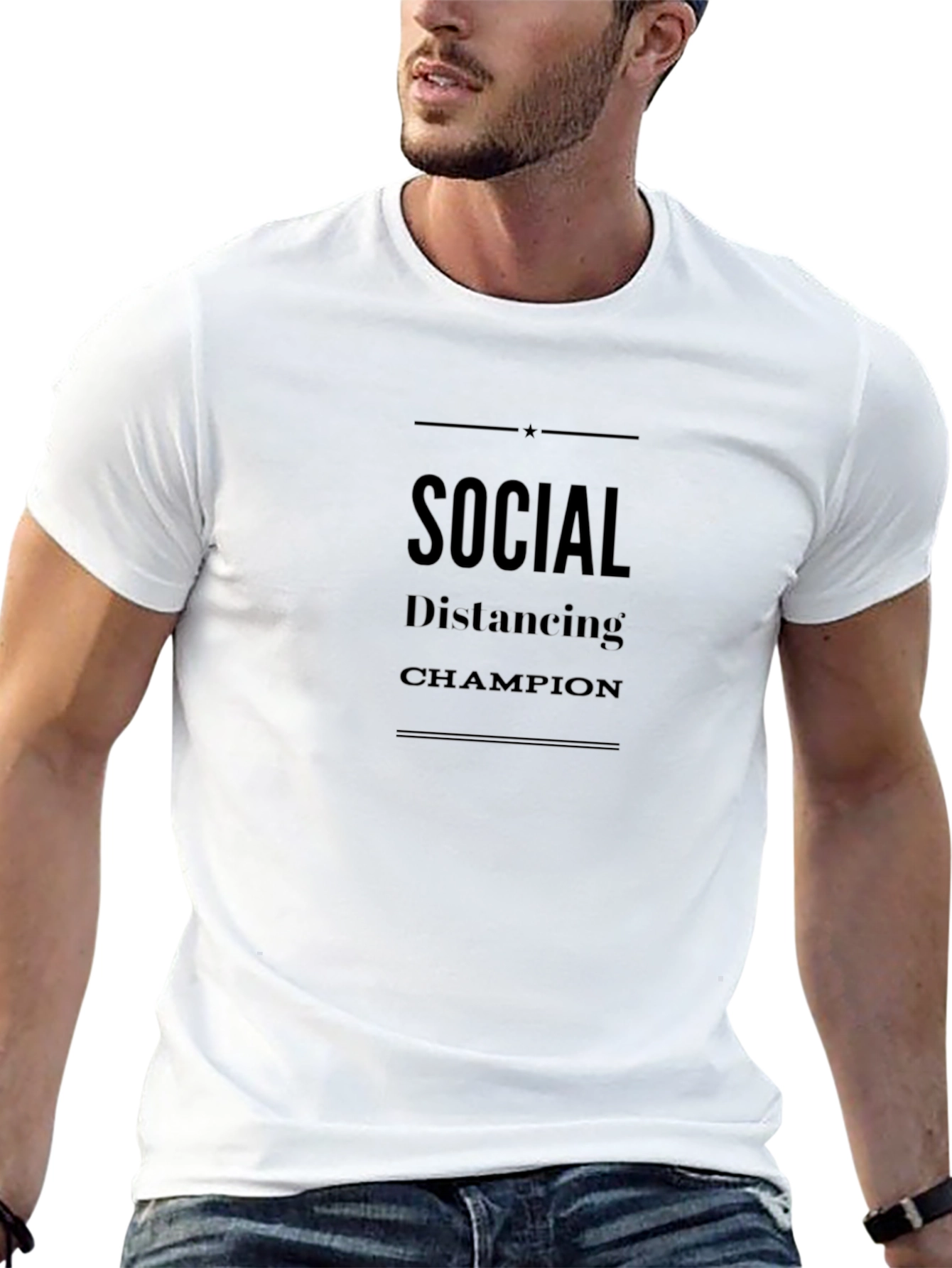 Social Distancing Champion Tee - Stay Safe & Stylish