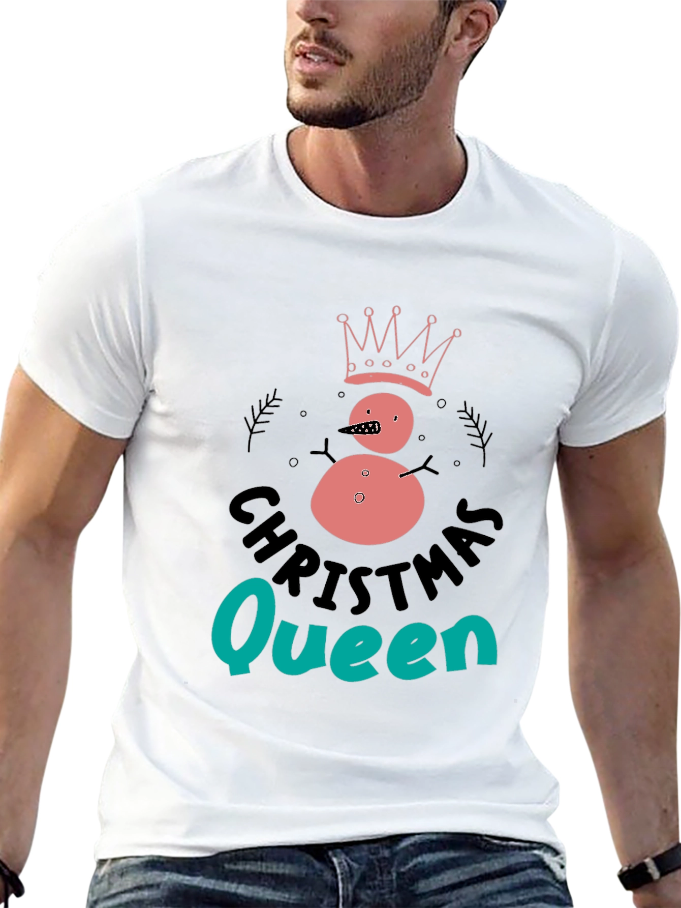 Christmas Queen Snowman T-Shirt