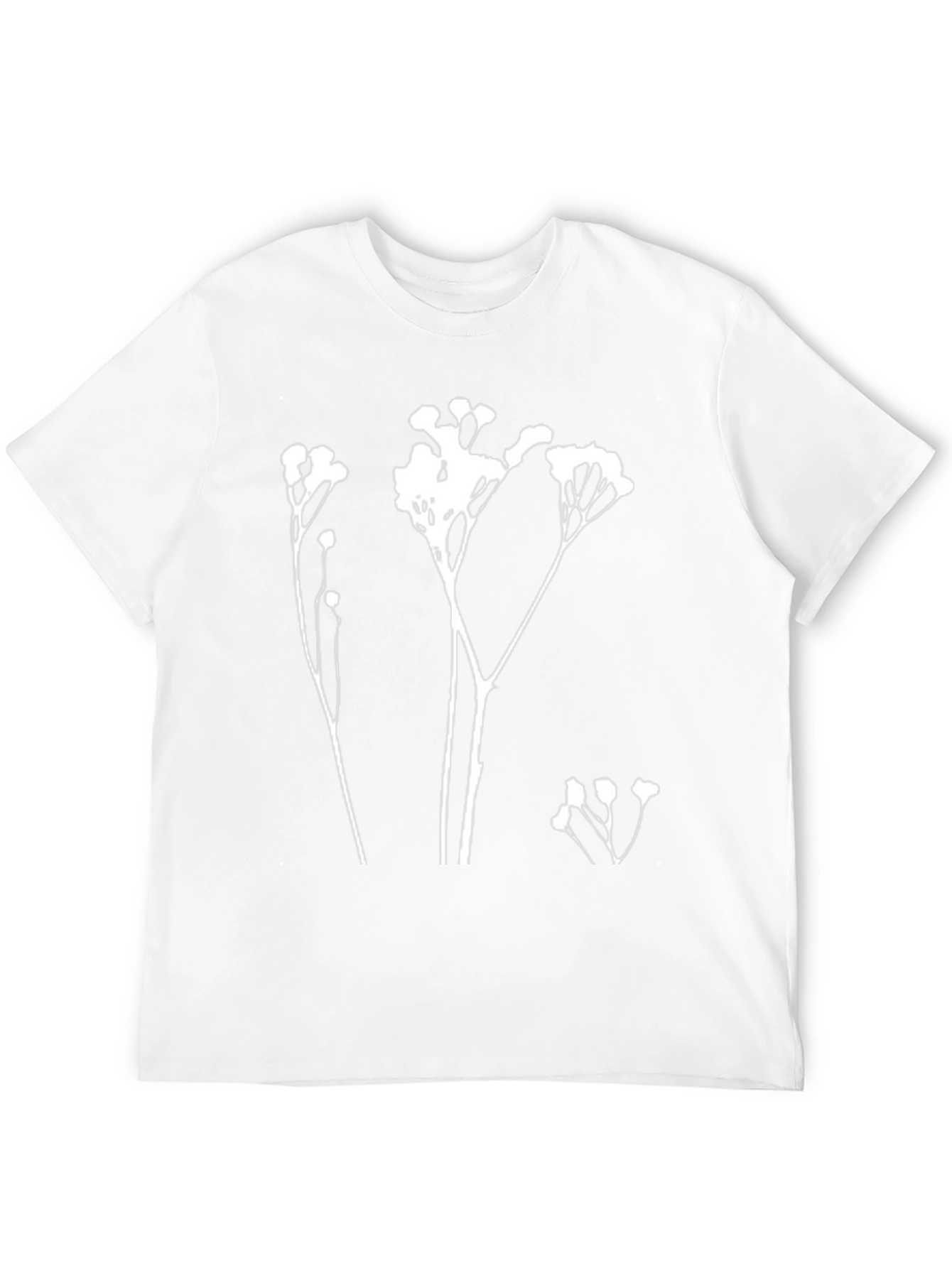 Botanical Print Black T-Shirt