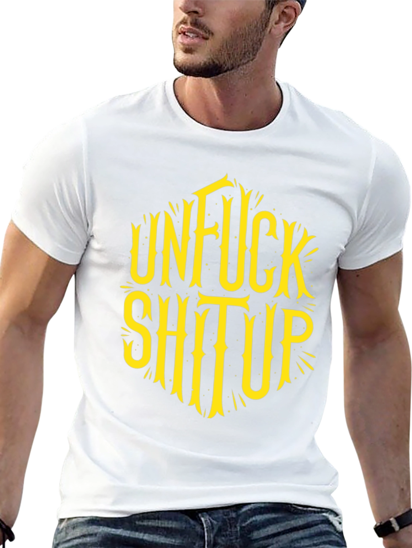 Unfuck Shit Up Graphic Tee - Black