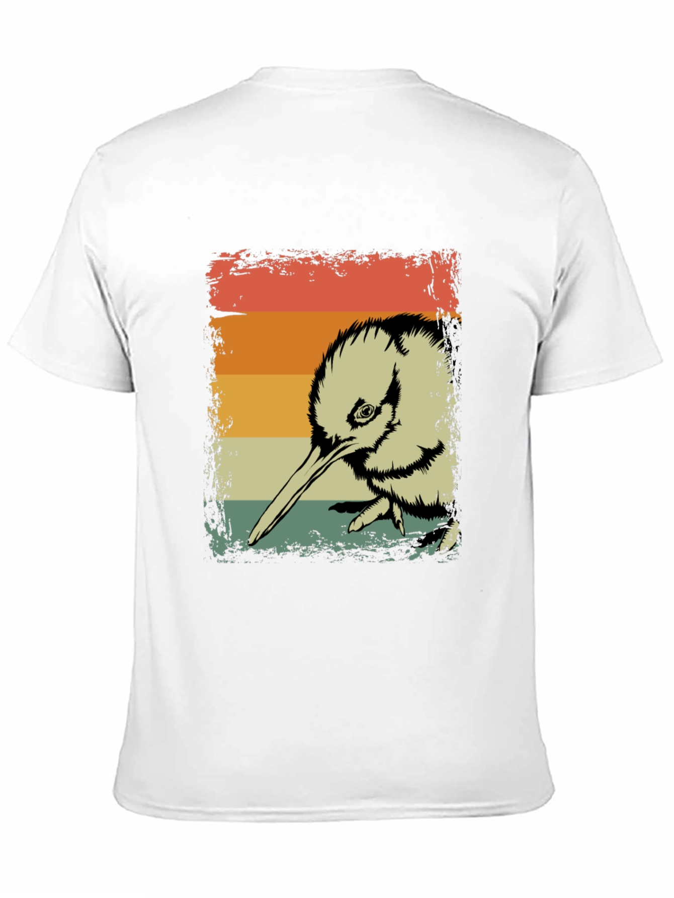 Retro Kiwi Bird Graphic T-Shirt