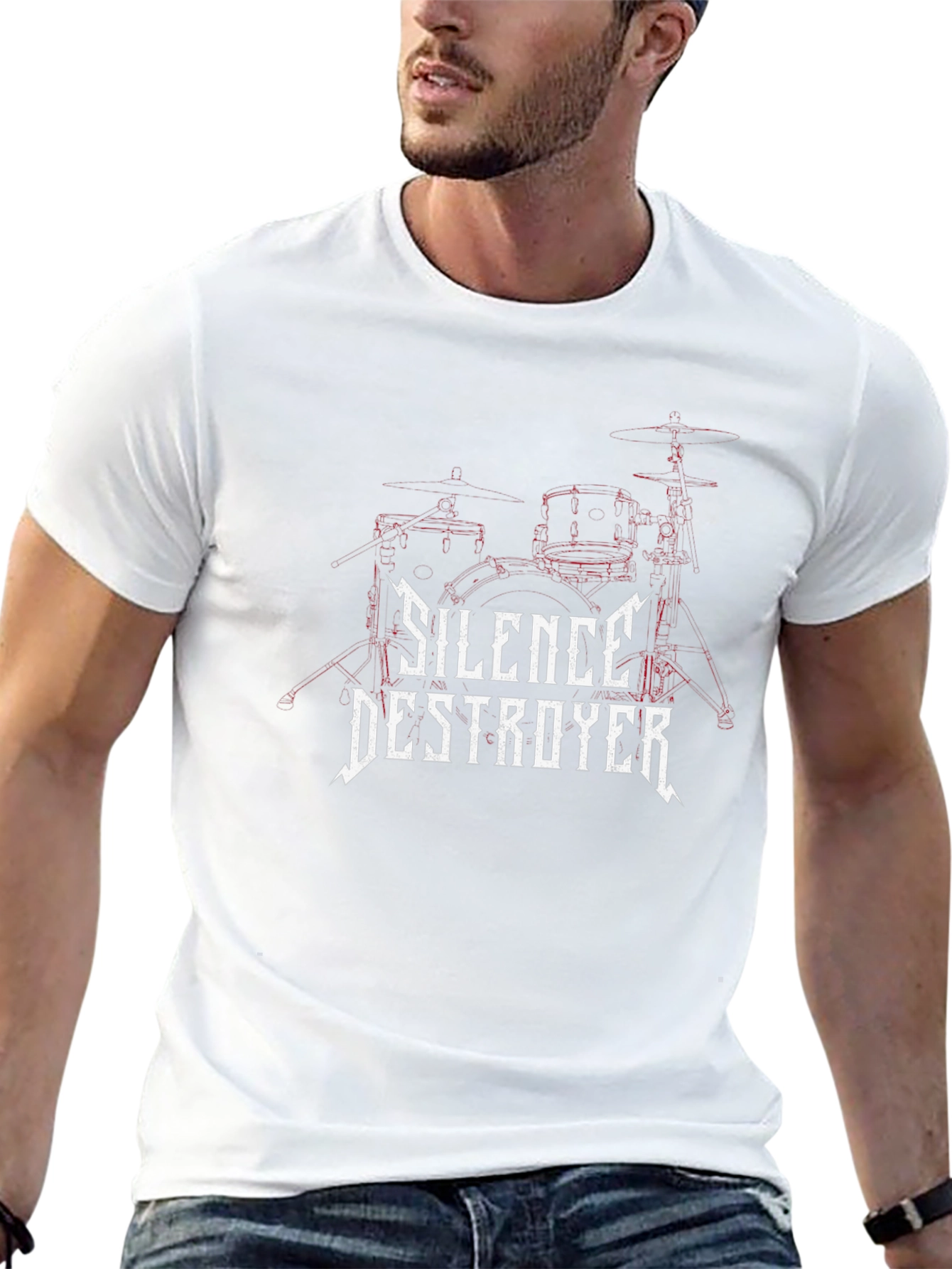 Silence Destroyer Black Graphic Tee