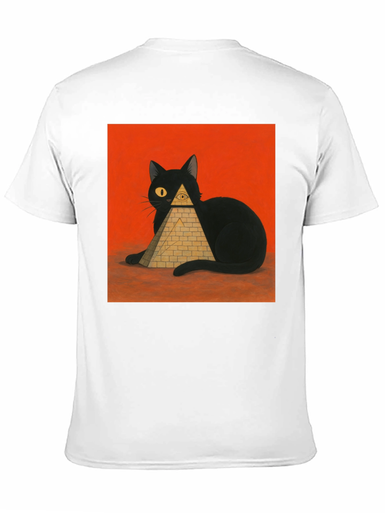 Cat Illuminati T-Shirt - Black