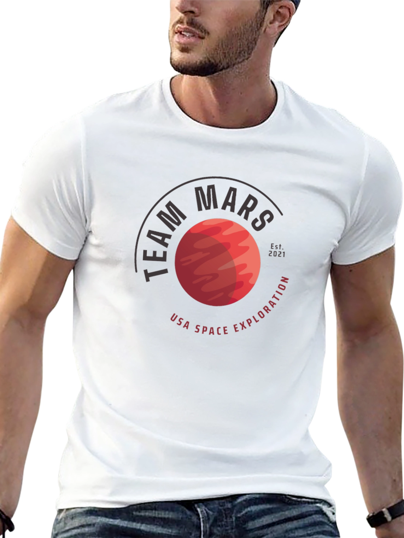 Team Mars Graphic Tee - USA Space Exploration