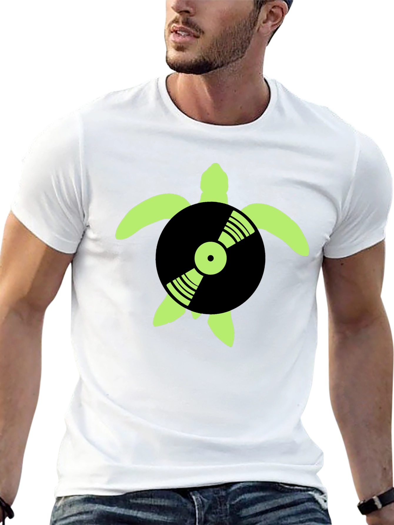 Turtle DJ Black T-Shirt