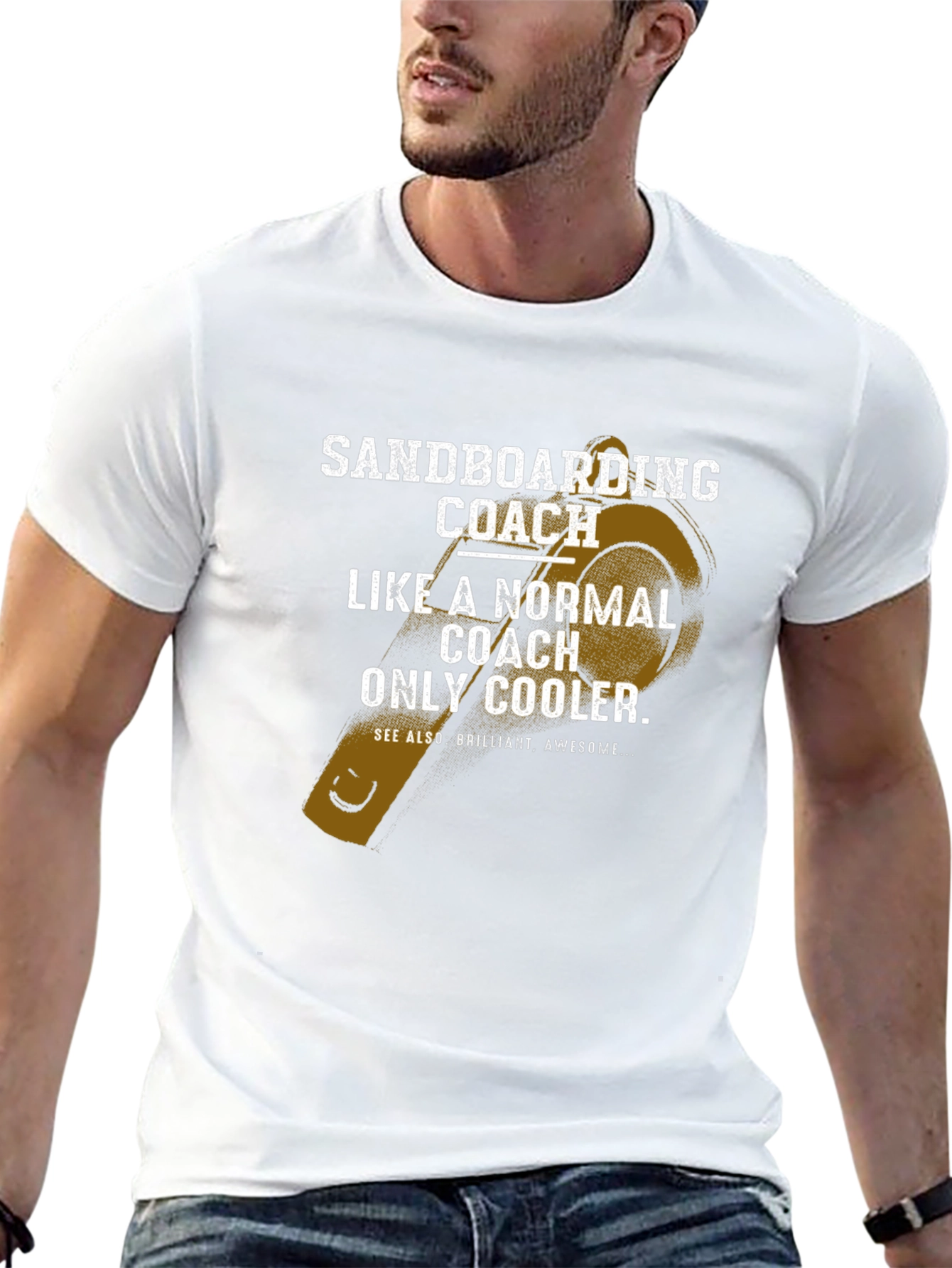 Sandboarding Coach T-Shirt - Cool & Comfortable Tee