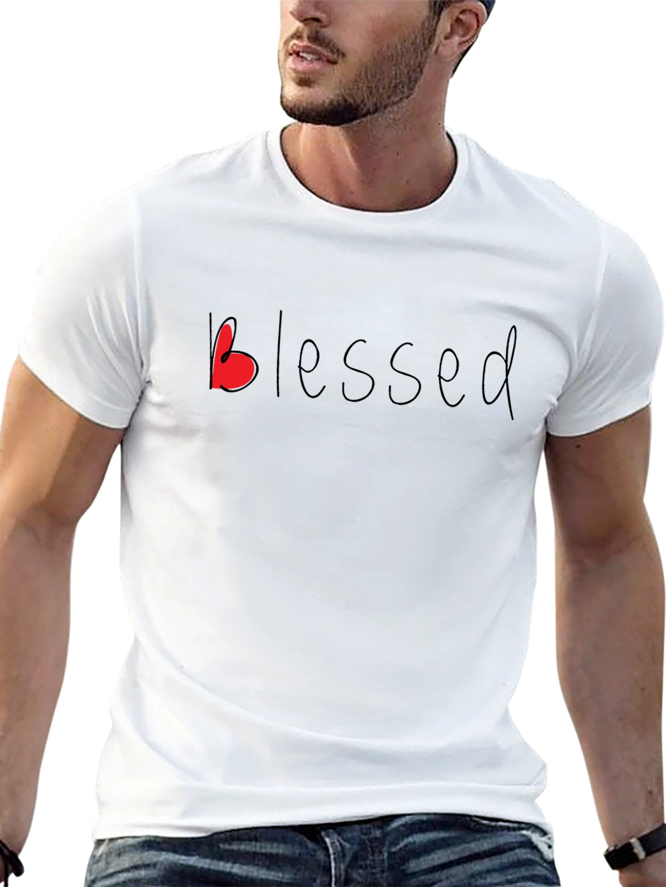 Blessed Graphic Tee - Black Casual Shirt