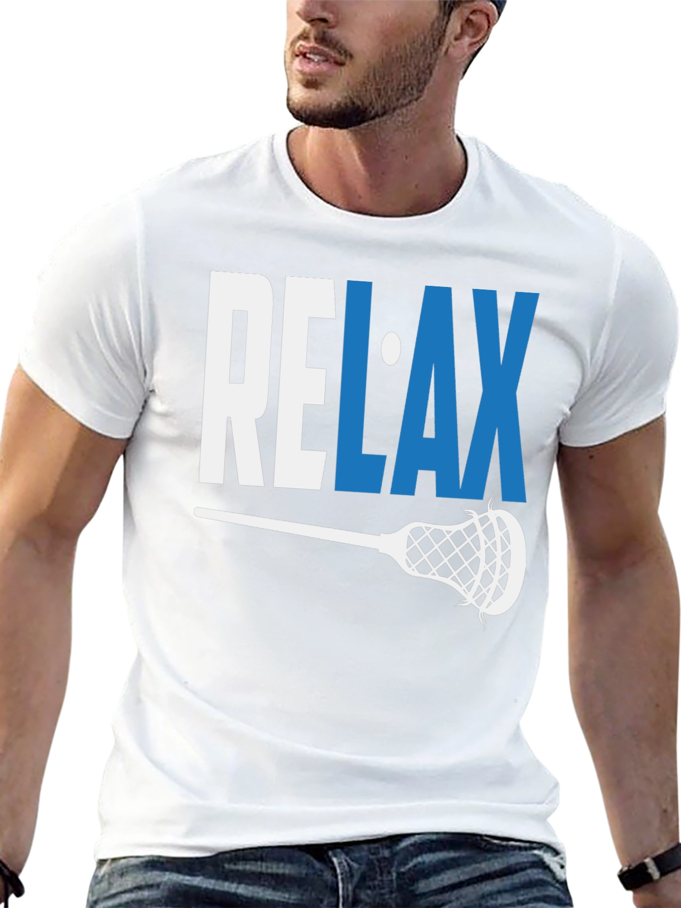 Relax Lacrosse T-Shirt - Sporty Graphic Tee