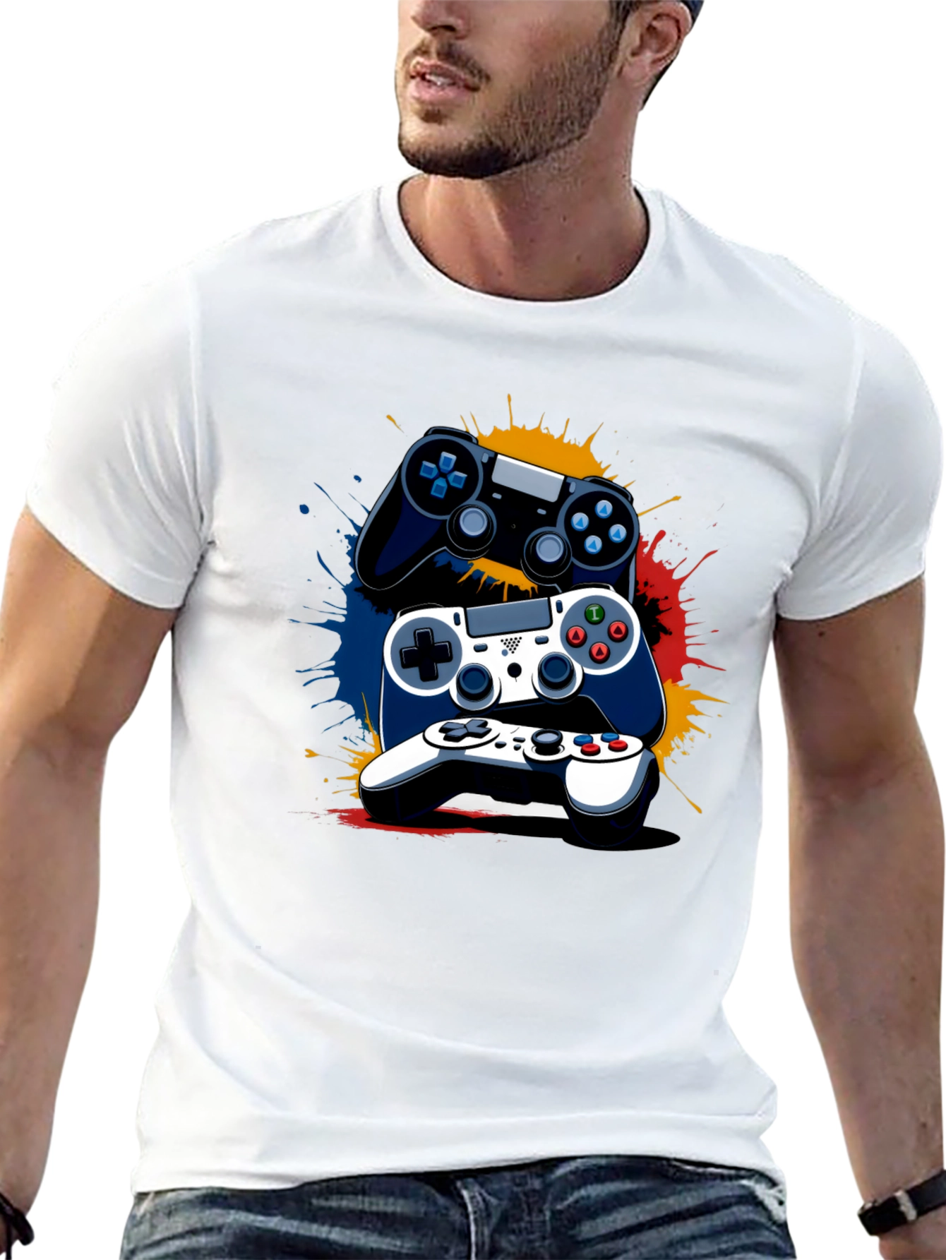 Stacked Controller Graphic Tee