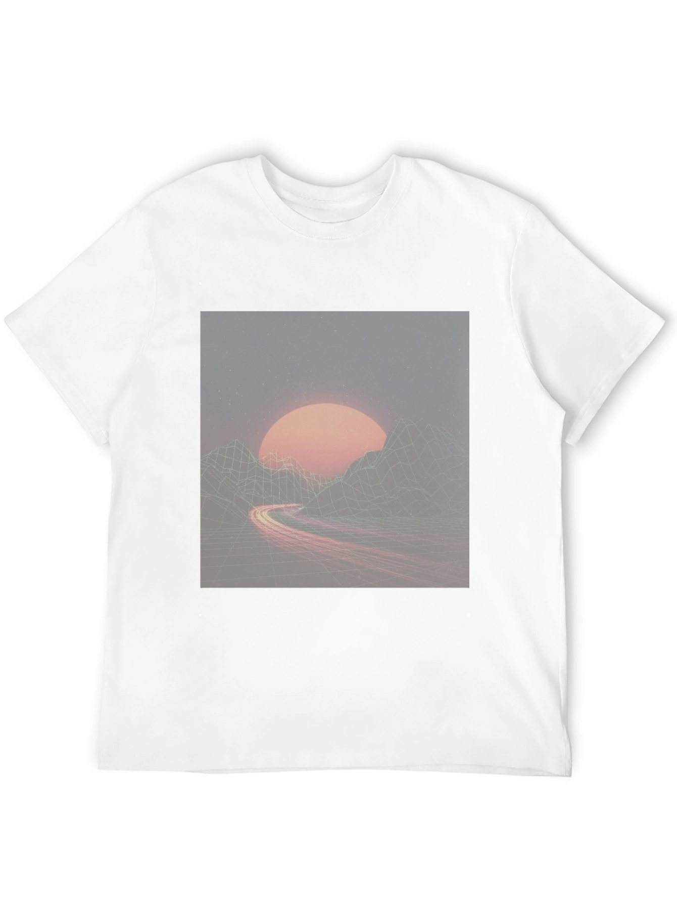 Retro Wave Sunset T-Shirt - Classic Black Tee
