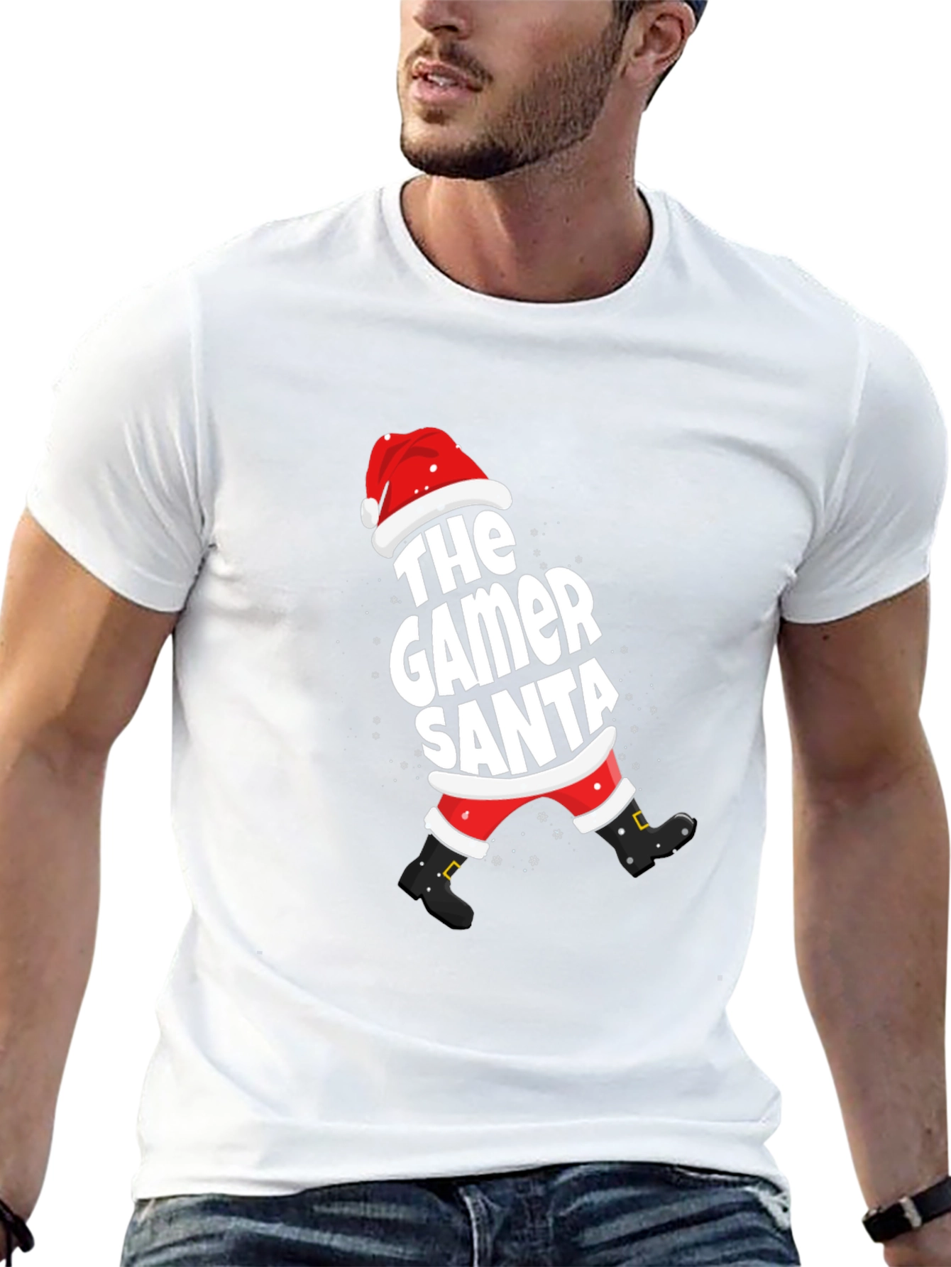 The Gamer Santa T-Shirt - Holiday Festive Tee