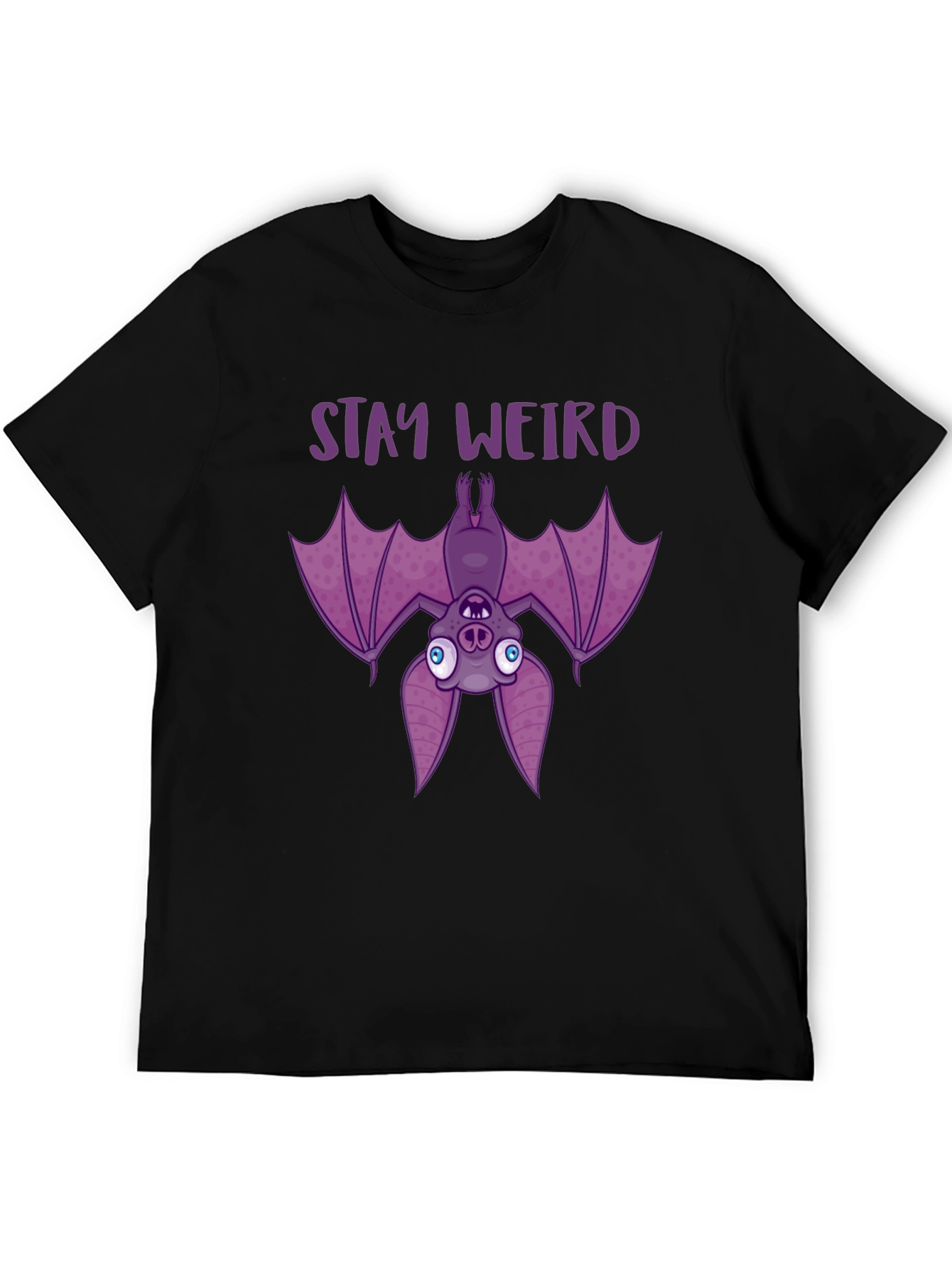 Stay Weird Bat Graphic T-Shirt
