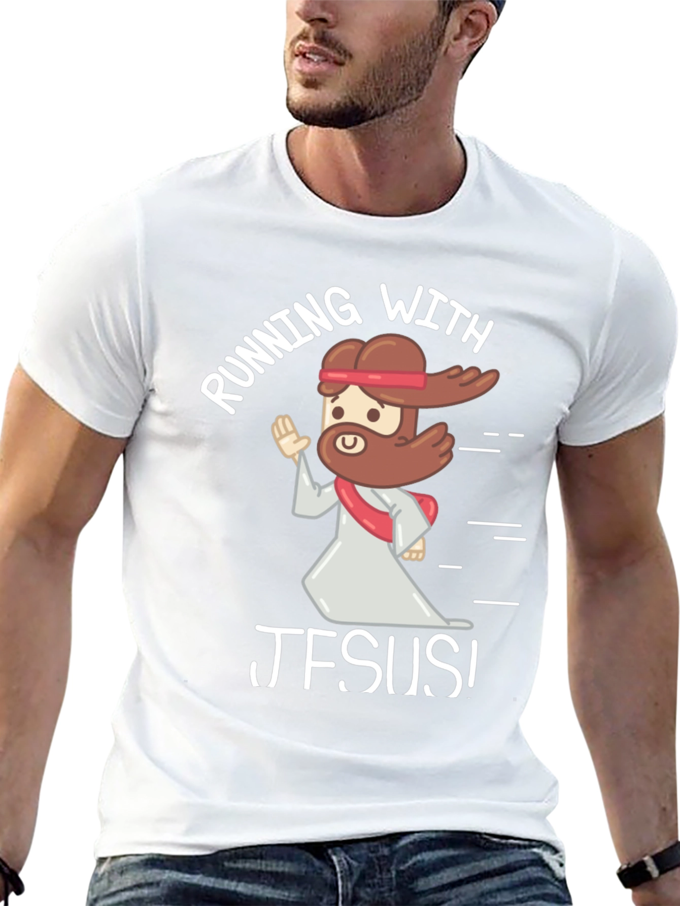 Running with Jesus Graphic T-Shirt