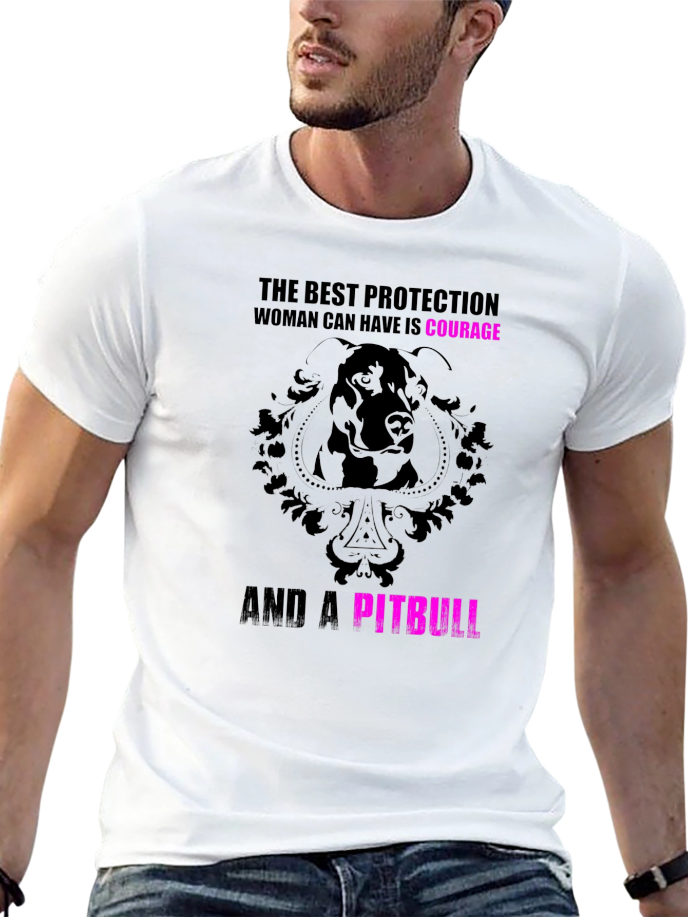 Courage & Pitbull Graphic Tee