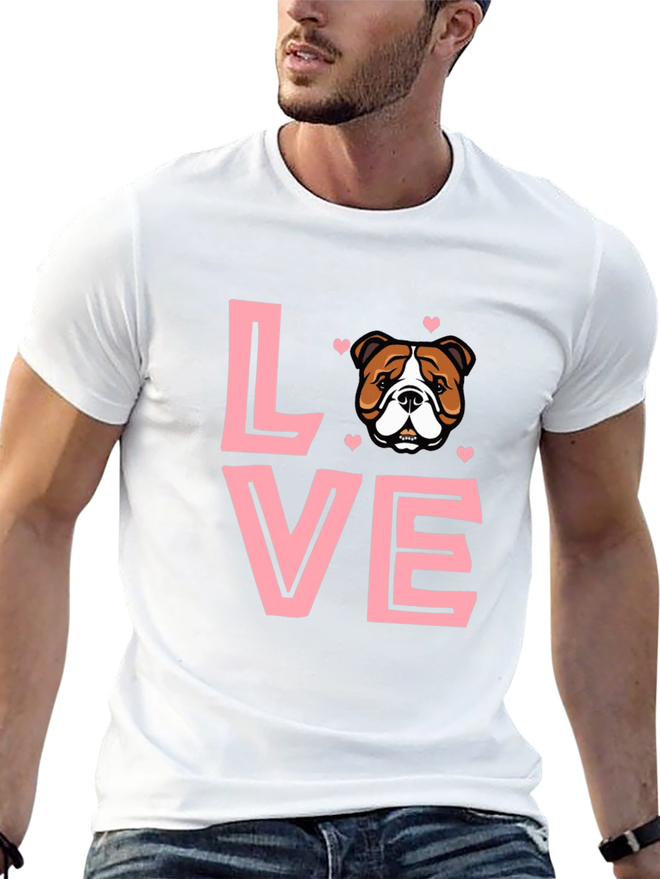 Bulldog Love T-Shirt - Cute Dog Lover Tee