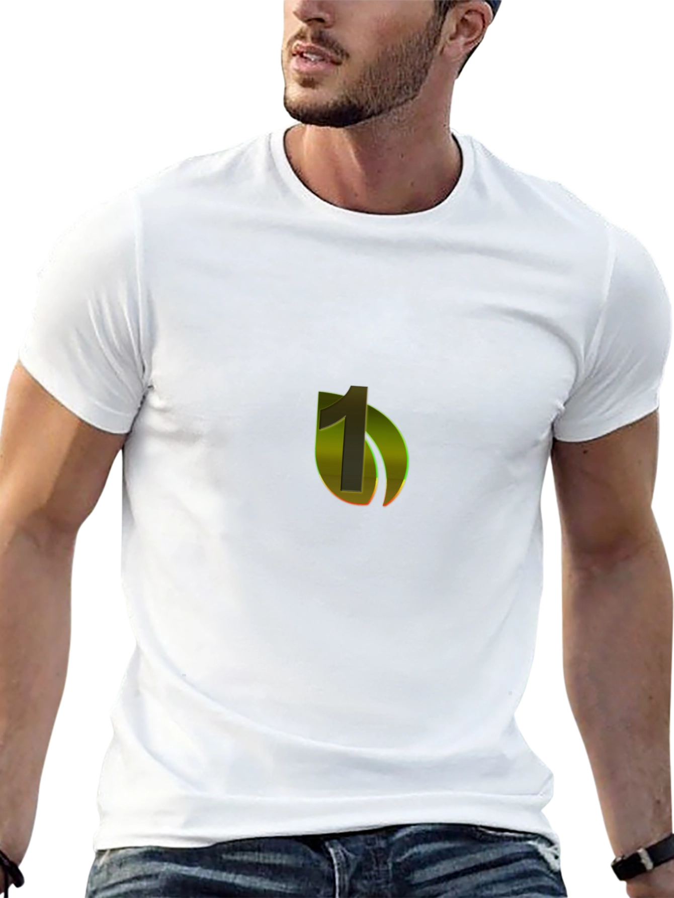 Stylish Black T-Shirt with Modern Logo