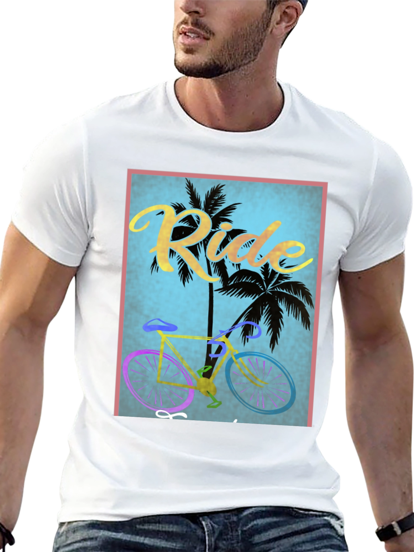 Ride the Beach Mens Graphic Tee