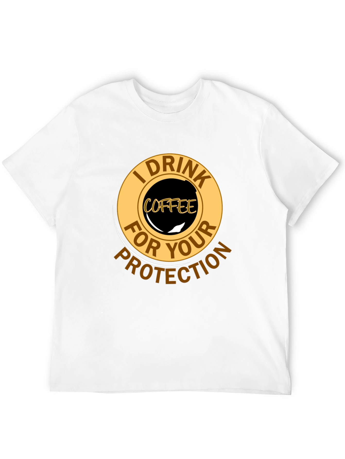 Coffee Lovers Protection T-Shirt - Black