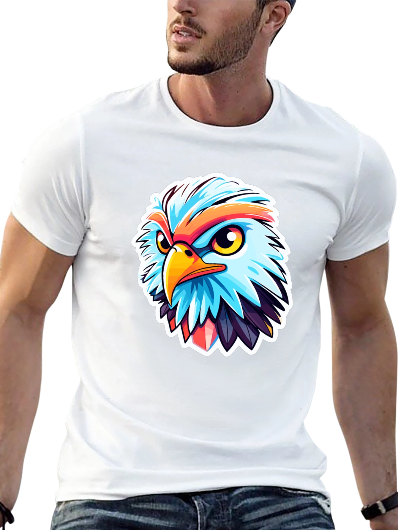 Cool Eagle Graphic Black T-Shirt