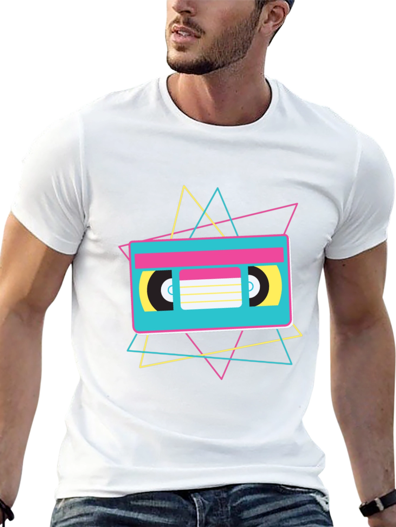 Retro Cassette Tape Graphic T-Shirt