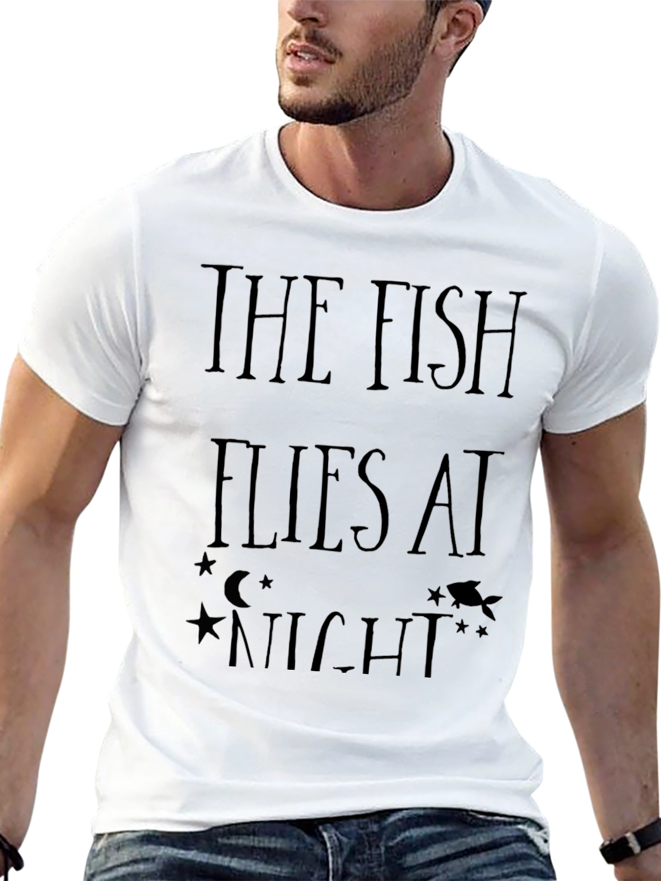 The Fish Flies At Night Graphic Tee