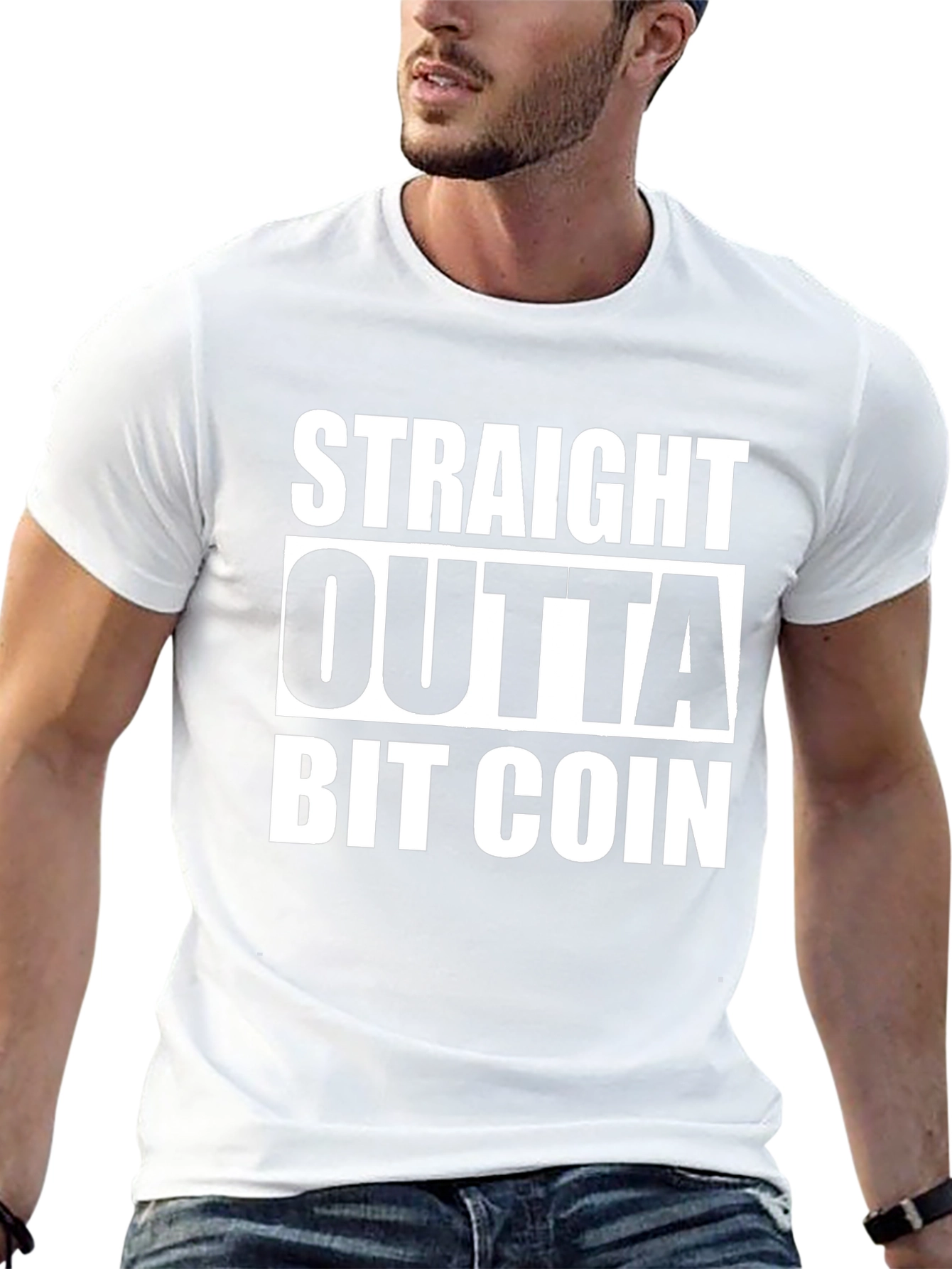 Straight Outta Bitcoin Black T-Shirt