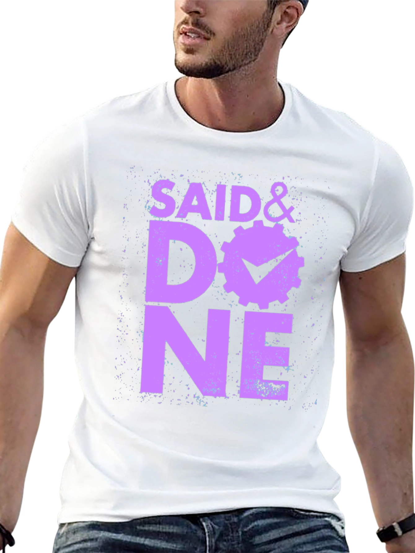 Said & Done Graphic Tee - Black Cotton Shirt