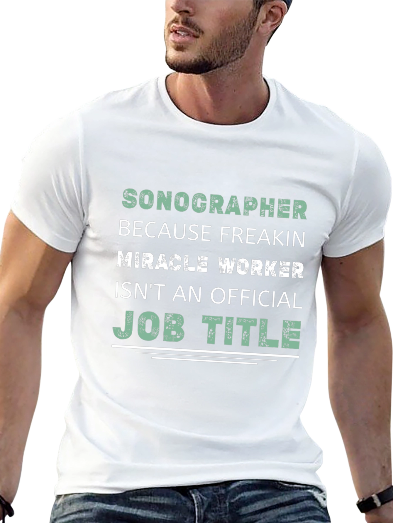 Sonographer Miracle Worker Graphic Tee