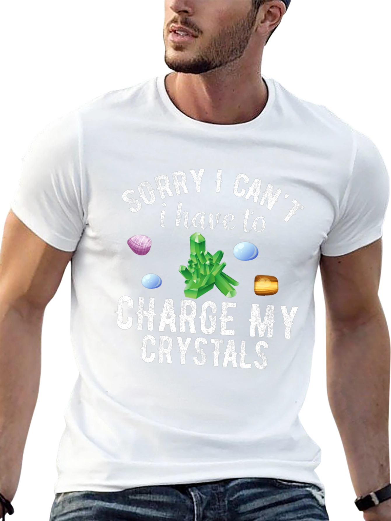 Charge My Crystals T-Shirt - Funny Spiritual Tee