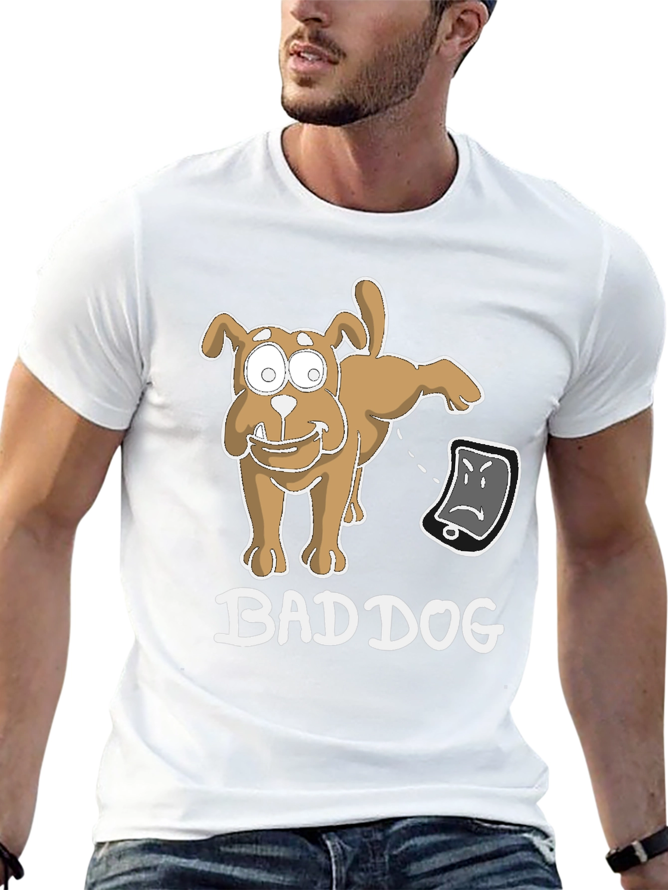 Bad Dog Funny T-Shirt