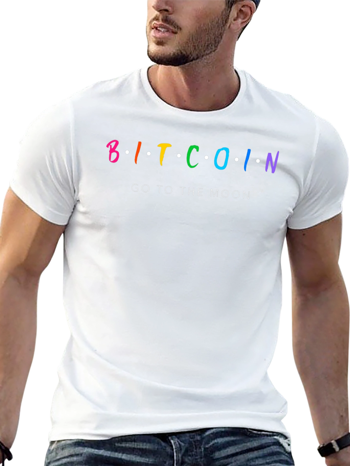 Bitcoin Go To The Moon Black T-Shirt