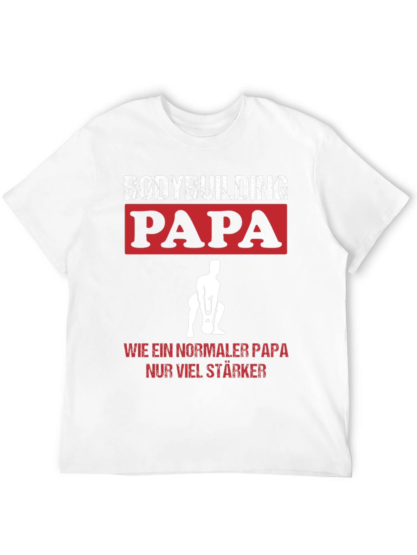 Bodybuilding Papa T-Shirt - Strong Dad Gym Tee