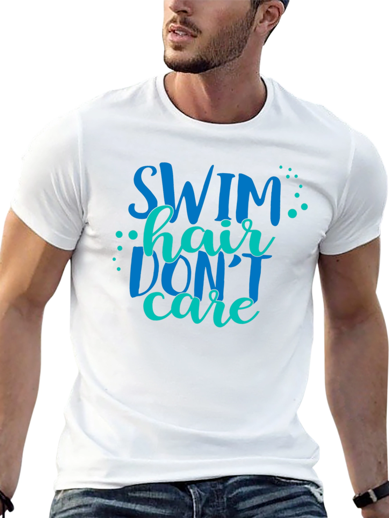 Swim Hair Dont Care Graphic Tee