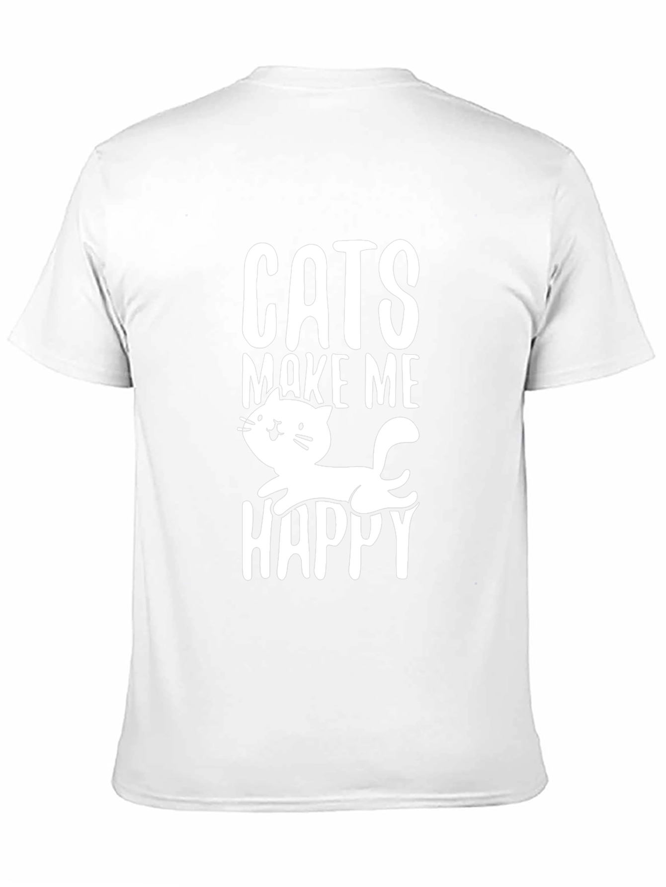 Cats Make Me Happy Graphic T-Shirt