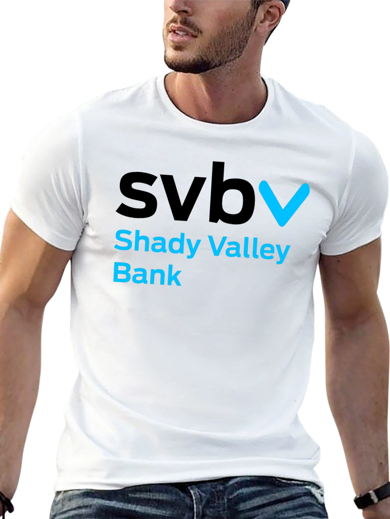 SVB Shady Valley Bank Graphic T-Shirt