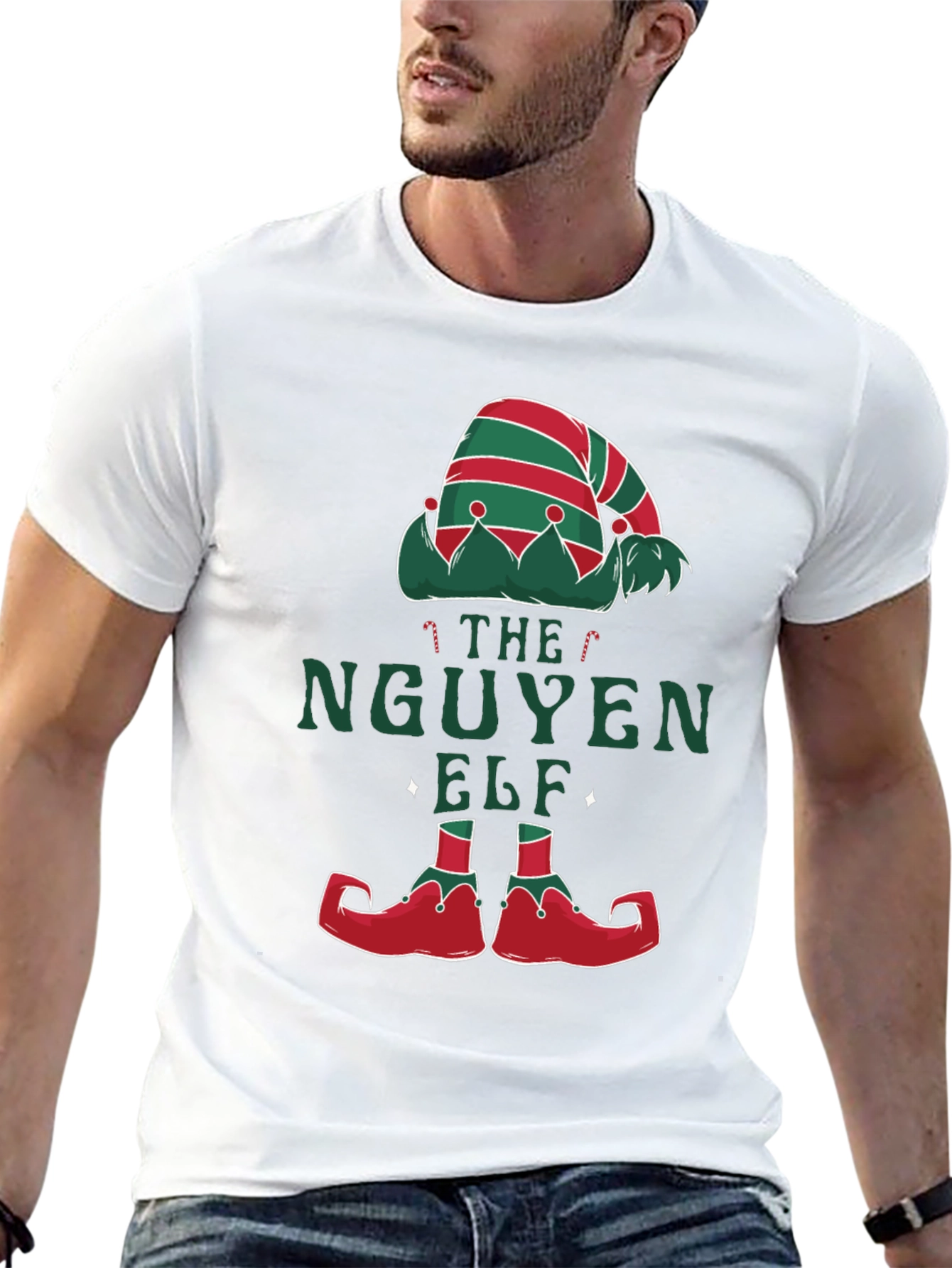 The Nguyen Elf Christmas T-Shirt Funny Holiday Tee