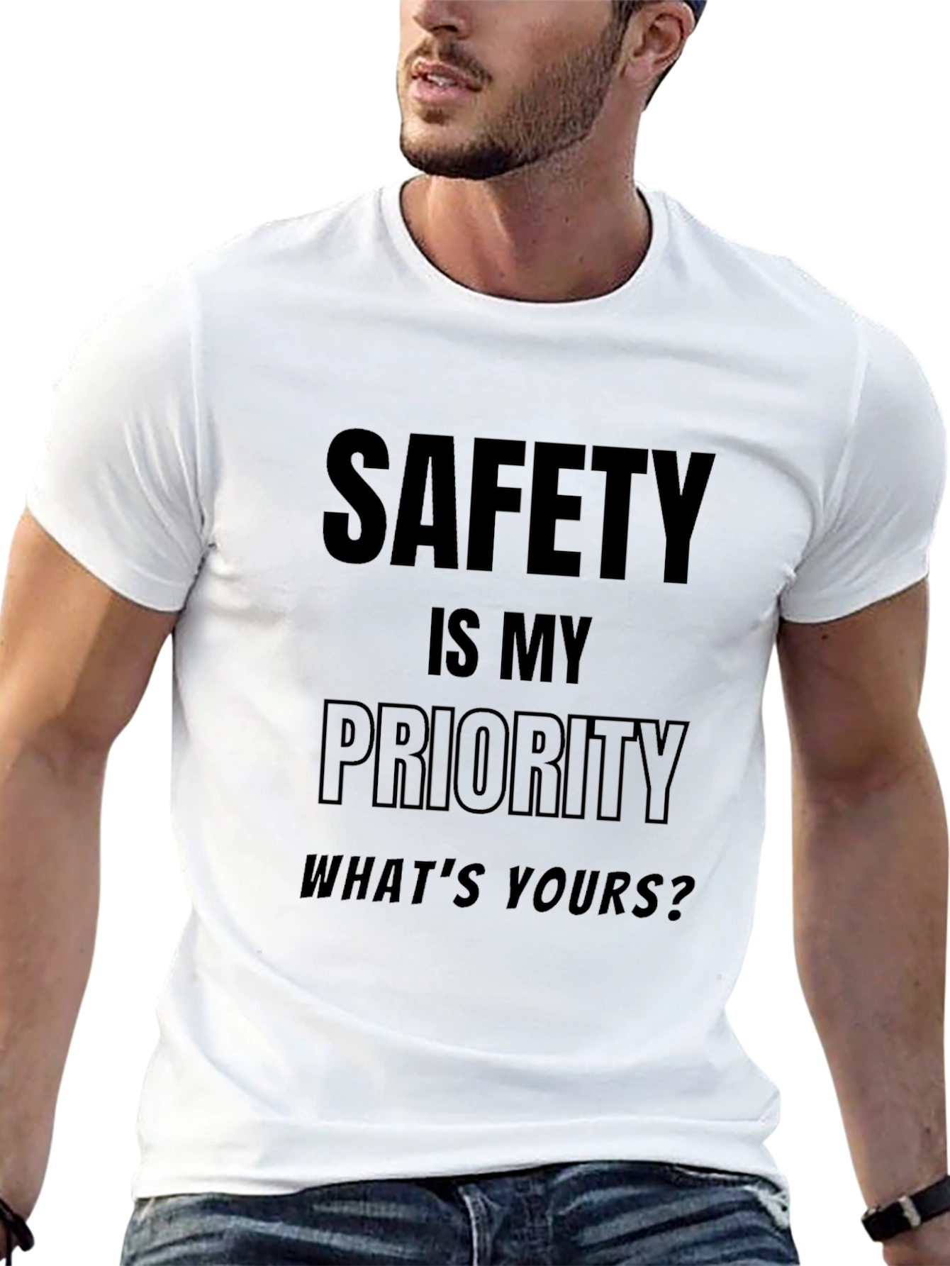 Safety First T-Shirt - Priority Message Tee