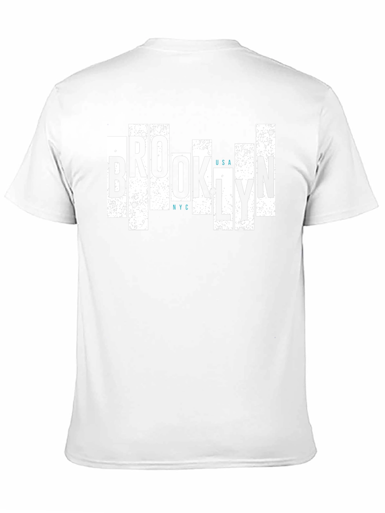 Brooklyn USA NYC Graphic Print Black T-Shirt