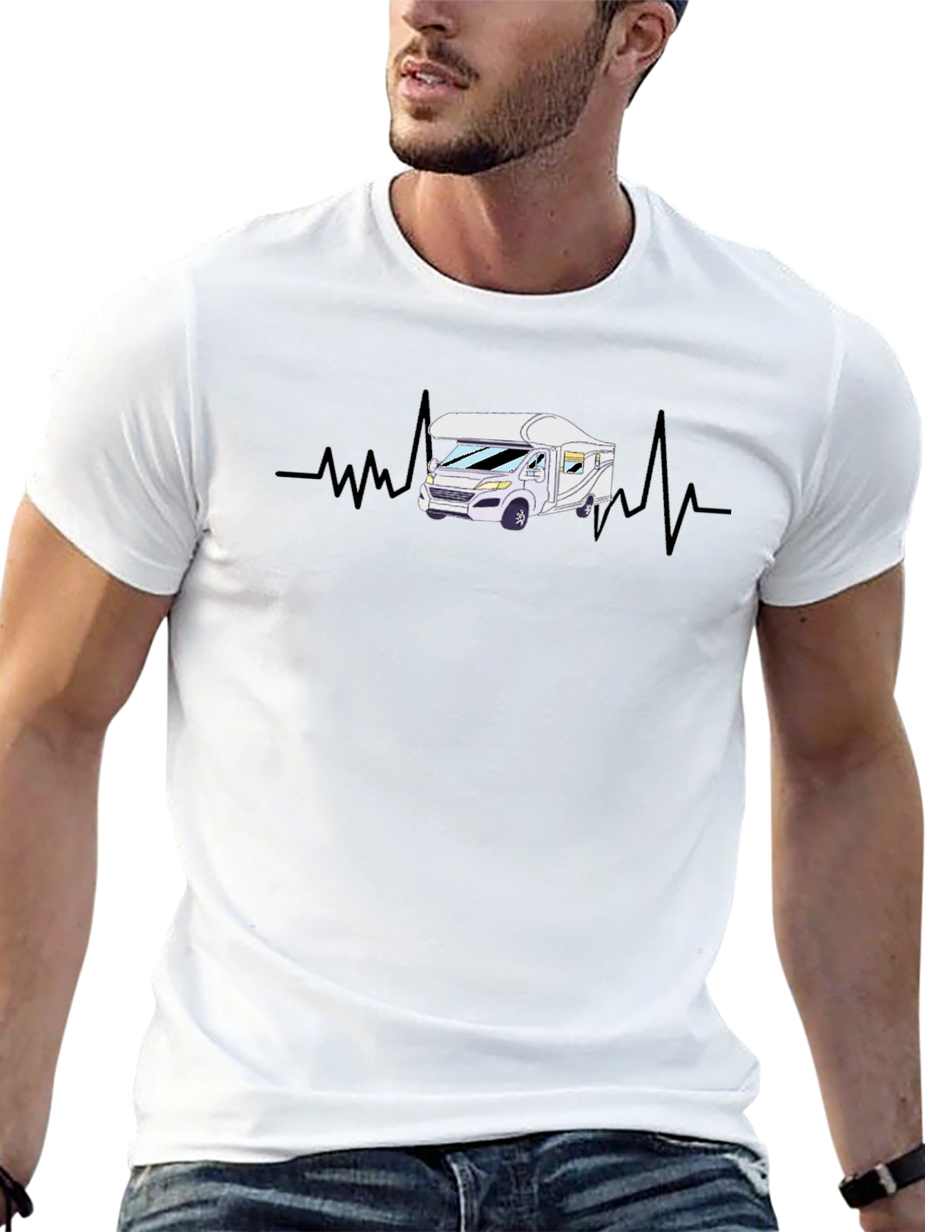 RV Heartbeat T-Shirt - Camper Life