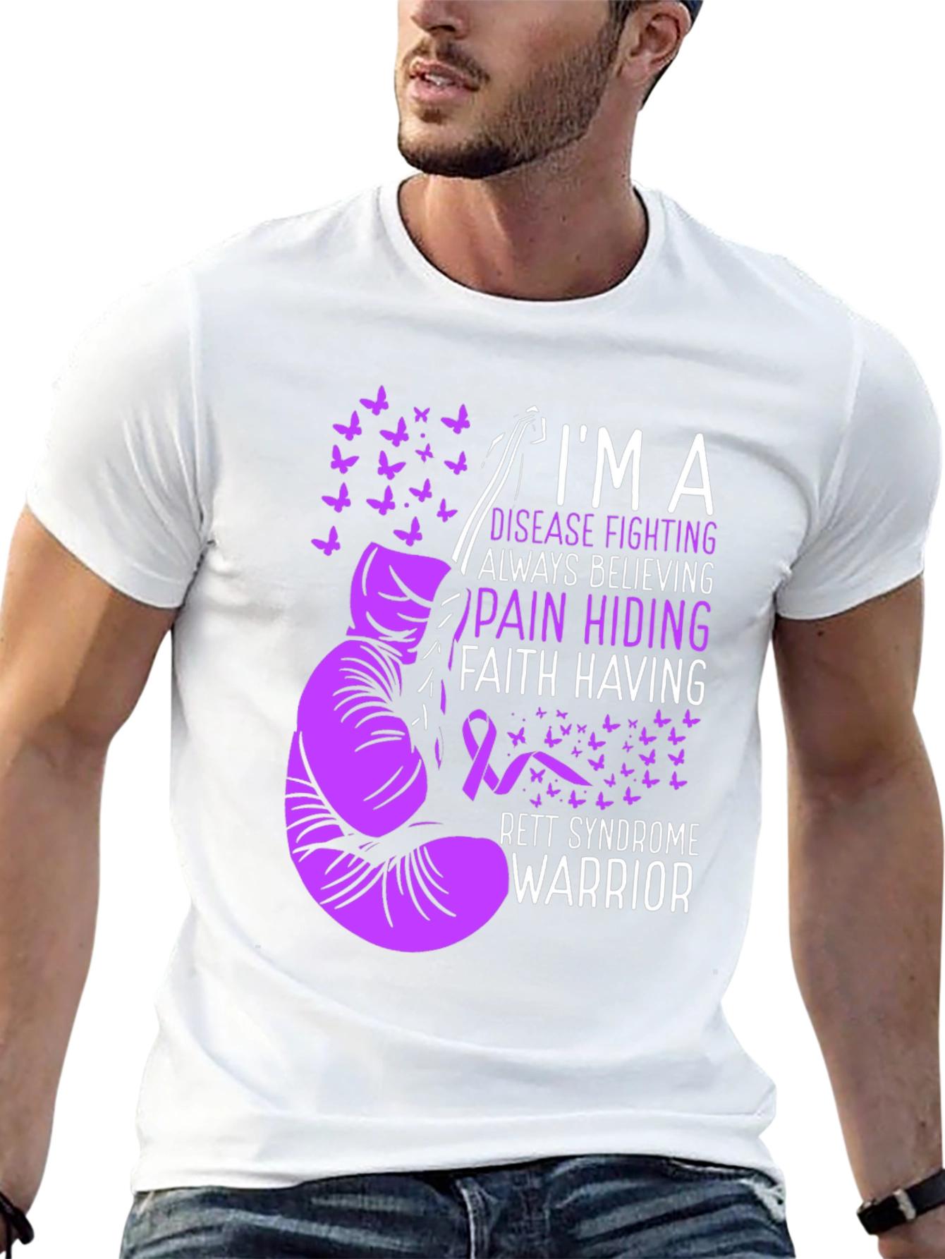 Rett Syndrome Warrior Graphic T-Shirt