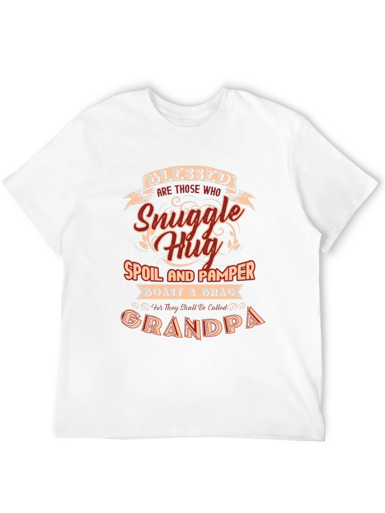 Blessed Grandpa T-Shirt - Snuggle Hug Design