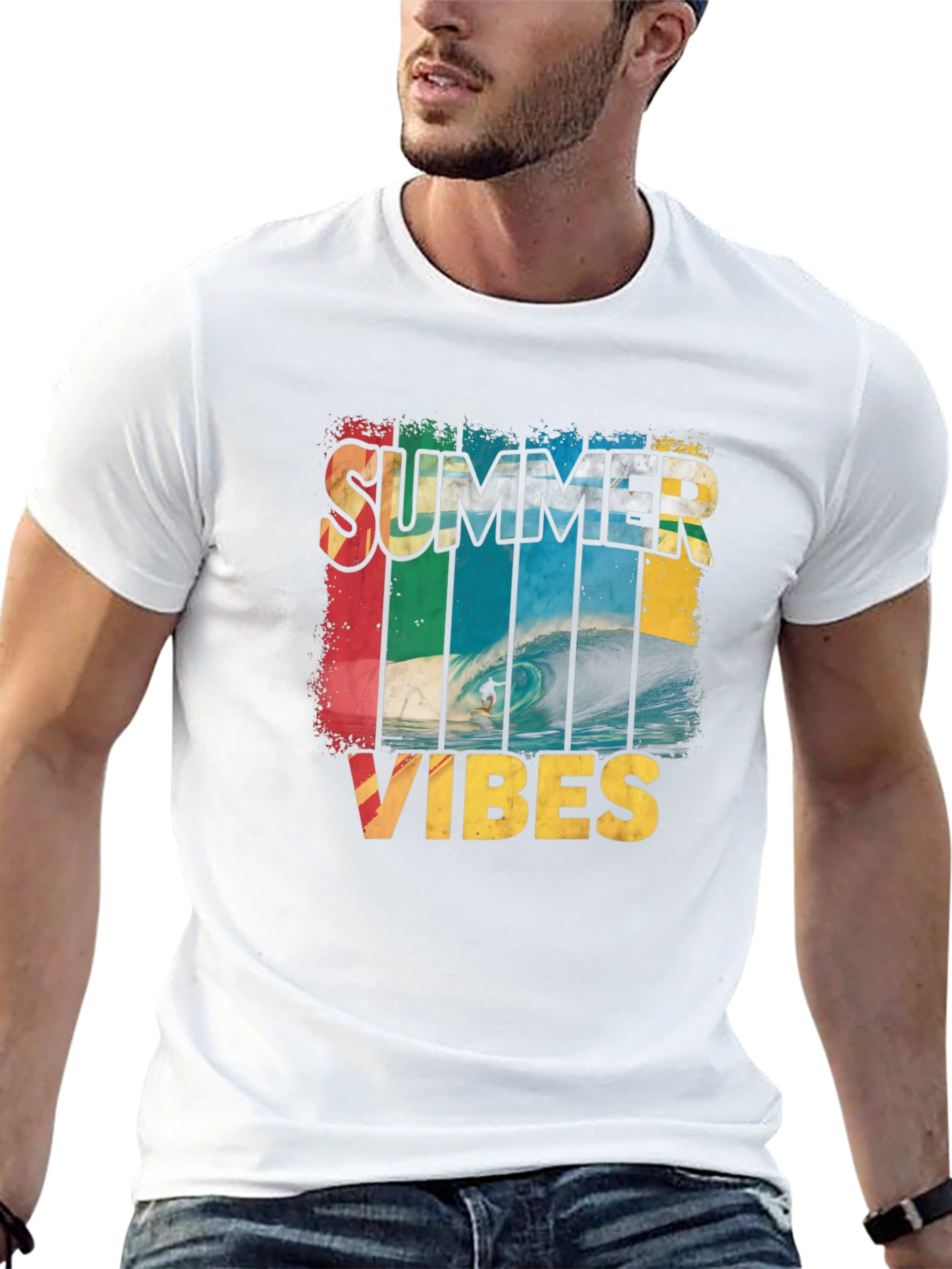 Summer Vibes Surfing T-Shirt