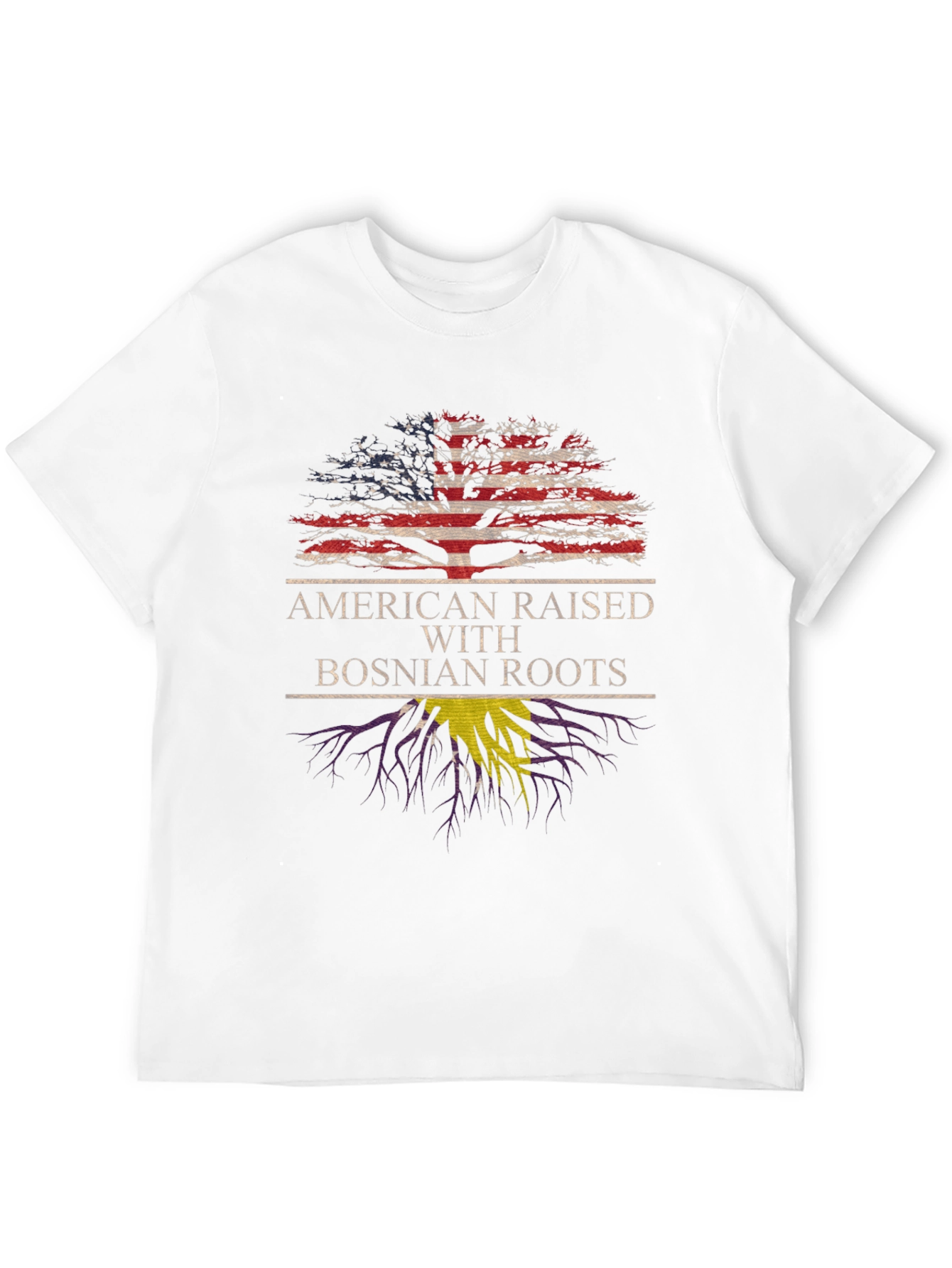 American Raised Bosnian Roots T-Shirt