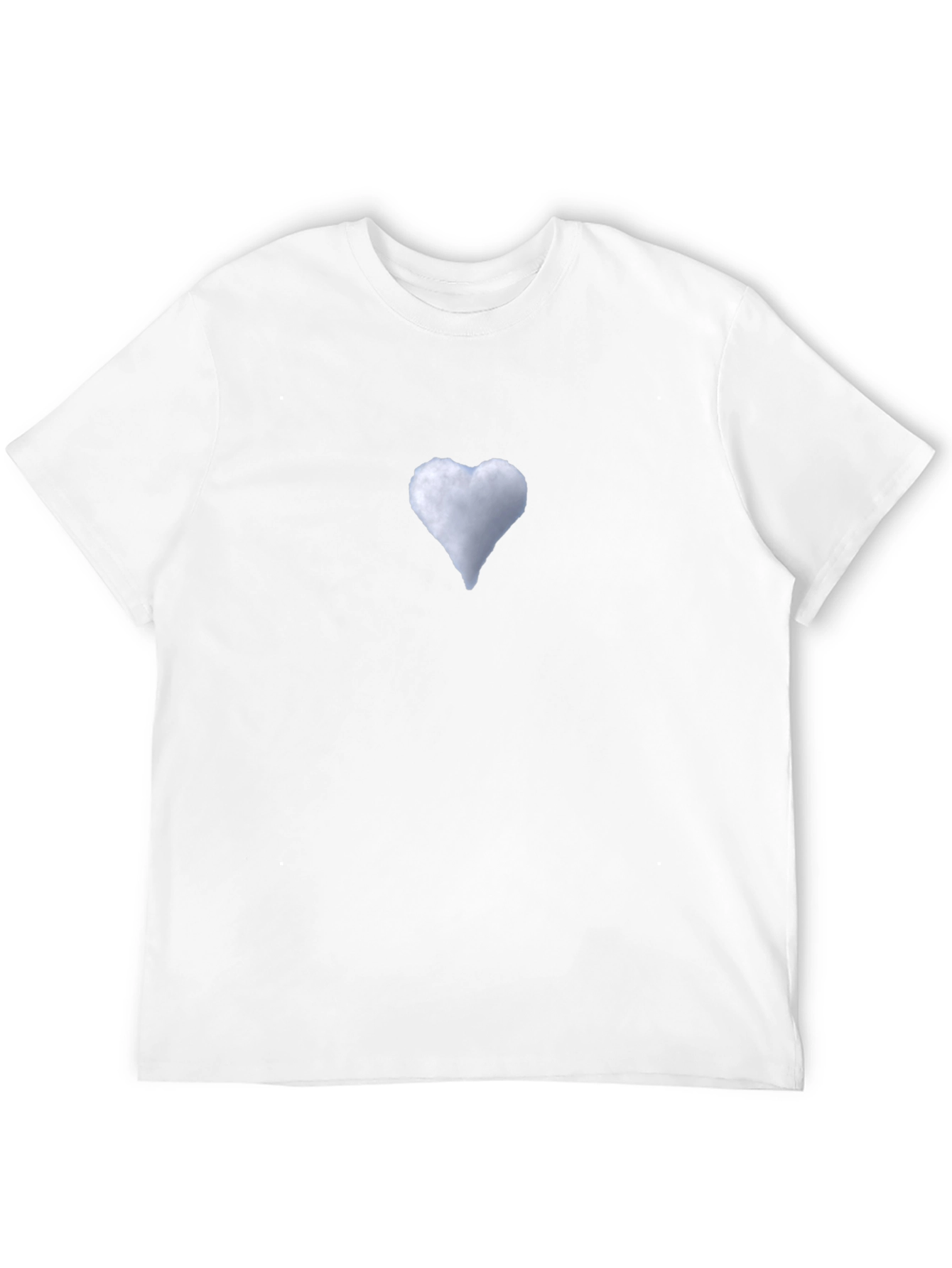Cloud Heart Black T-Shirt - Soft & Stylish