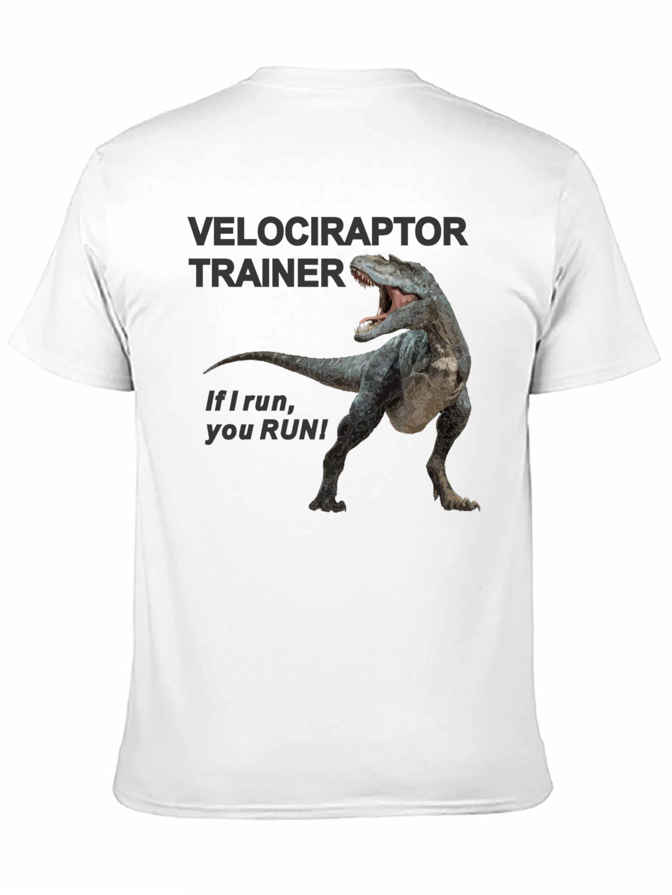 Velociraptor Trainer Black T-Shirt